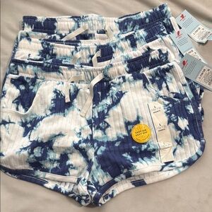 Cat & Jack Blue and White Tie-Dye Shorts